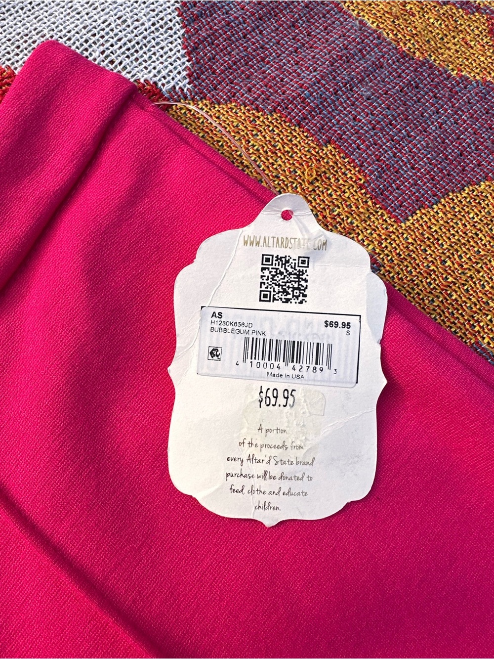 Altar'd State Hot Pink Flare Stretch Pants NWT - Picture 3 of 4
